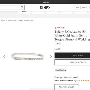 Tiffany &Co. Frank Ghery Torque Ring with Diamonds